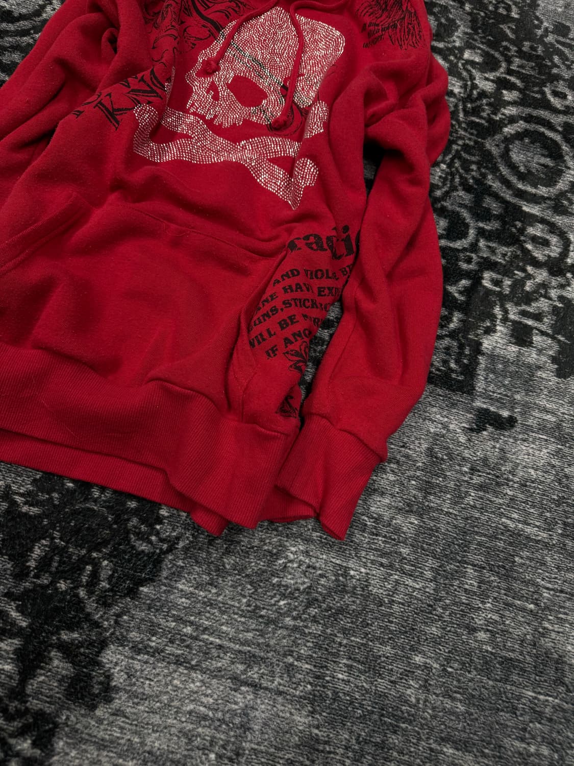 Mkr 00s y2k bizz skull printing hoodie 상품이미지6