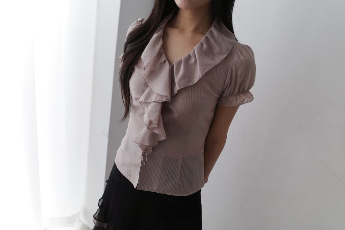 frill half blouse 상품이미지6