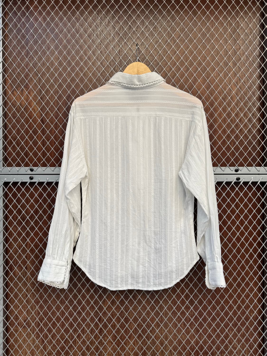 위드아웃썸머 플립 레이스 화이트 셔츠 블라우스 F 상품이미지9