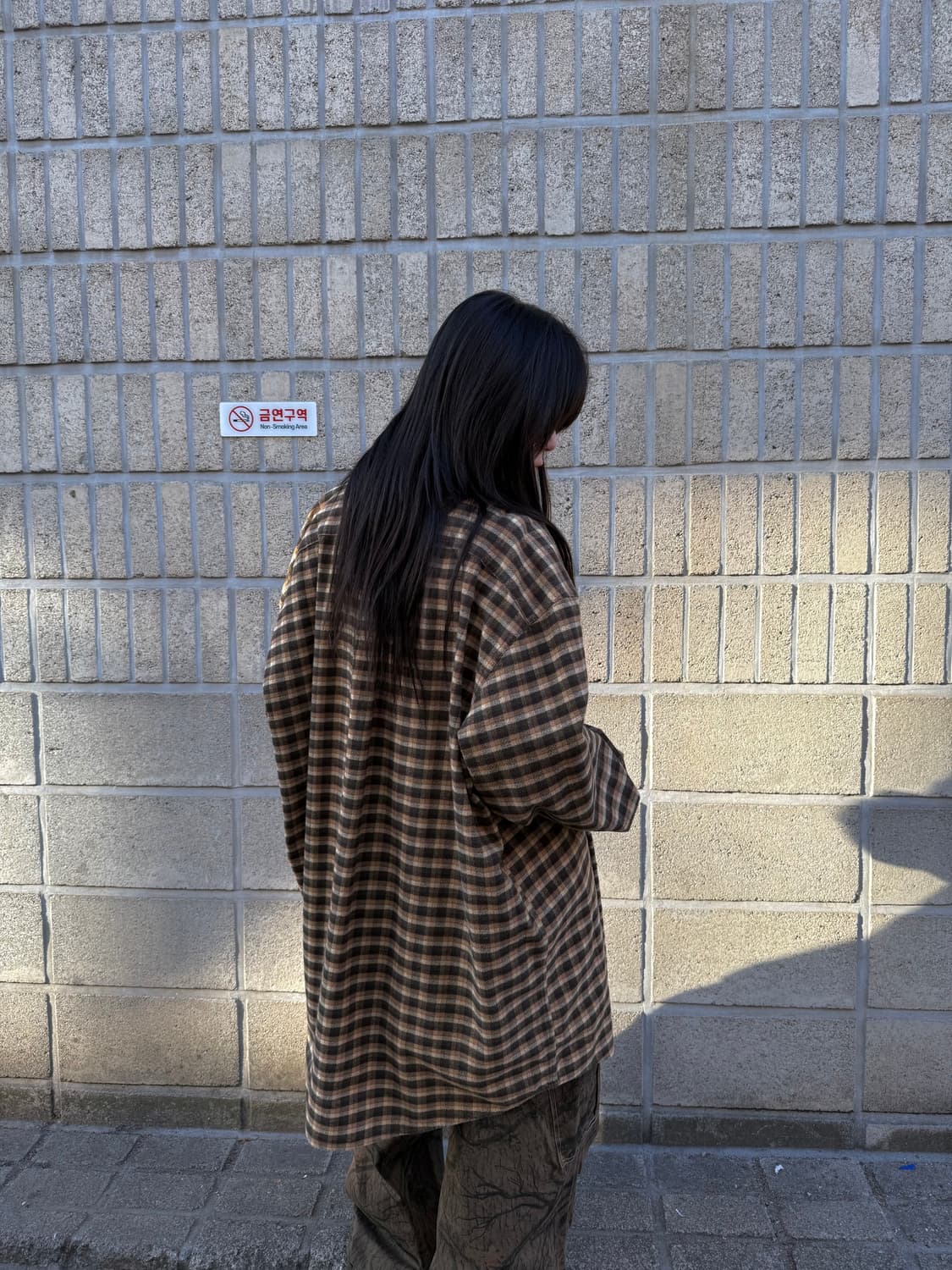 L.L.Bean 오버사이즈 롱 체크셔츠 상품이미지7