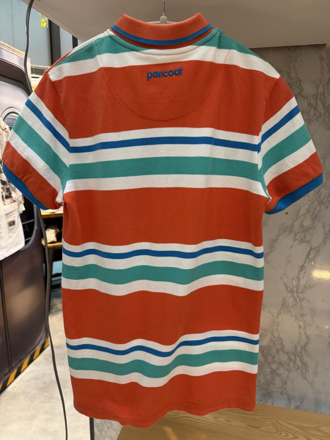 PANCOAT 팬콧 멀티 스트라이프 PK 카라 반팔 티셔츠 상품이미지5