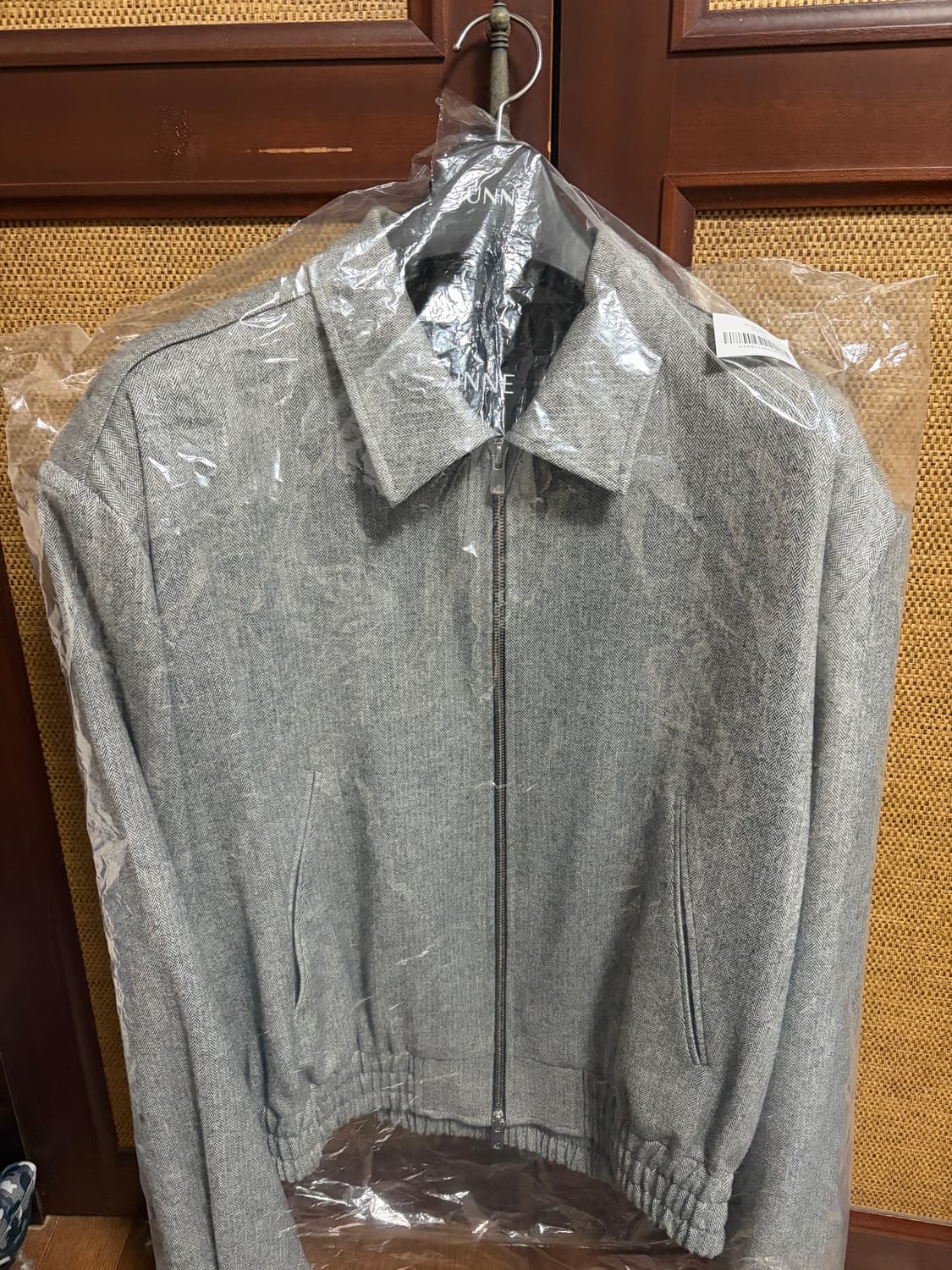 (판매)준느 j39 헤링본 블루종 자켓(L) 상품이미지1