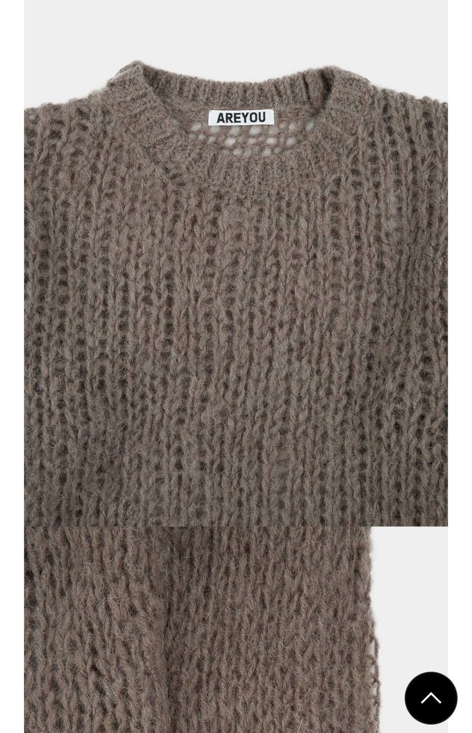 아유서울 네트 시스루 모헤어 알파카 니트 상품이미지9