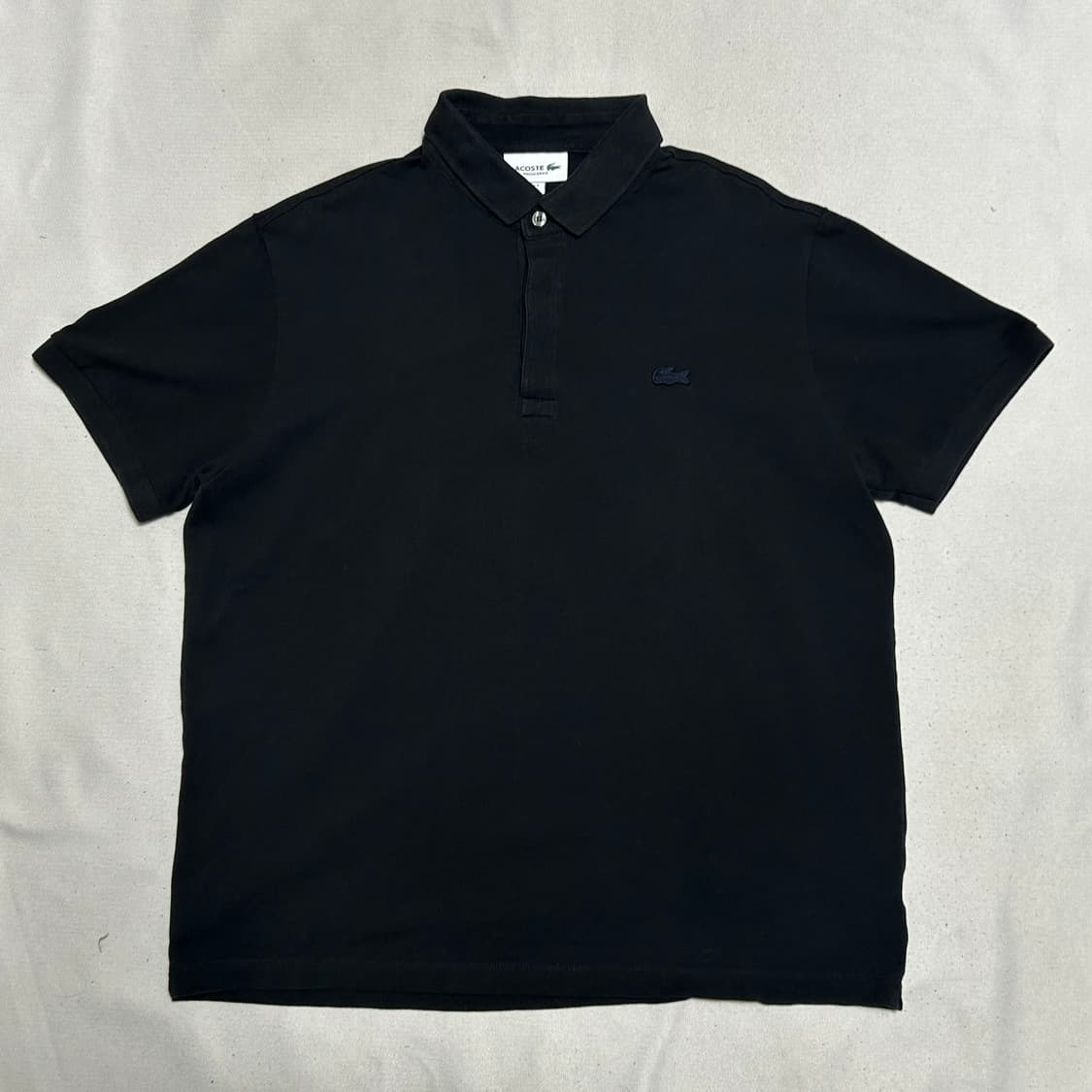 L 라코스테 블랙 카라 반팔티 상품이미지2