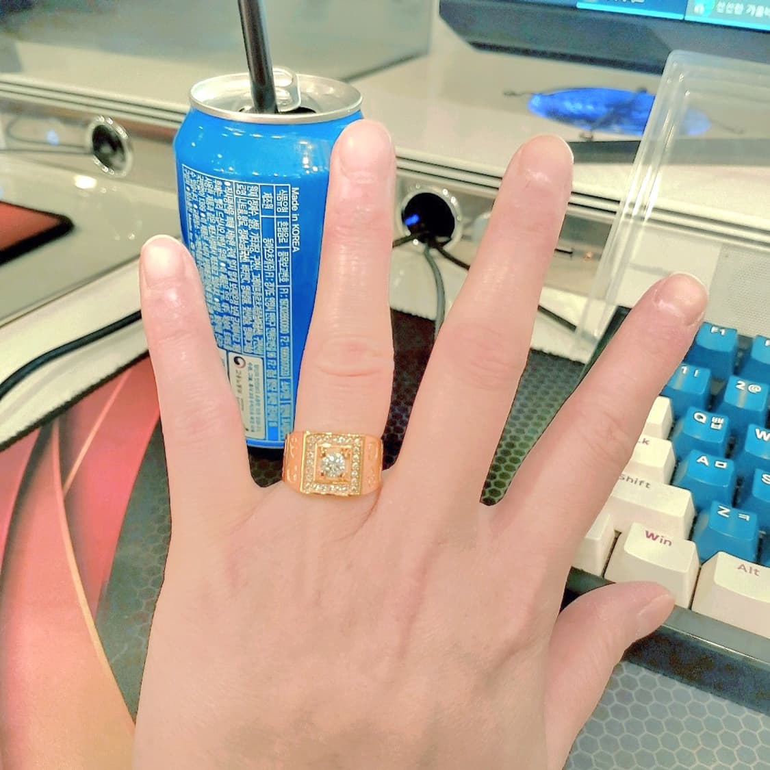 18K, GP, 24호, 13호,  커플링, 도금반지를, 판매합니다!!! 상품이미지3