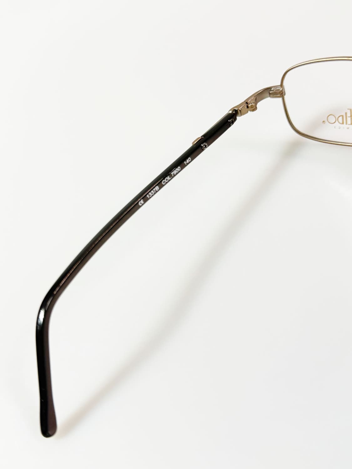 90s KALEIDO 골드톤 슬림 스퀘어 메탈 프레임 빈티지 안경 상품이미지7