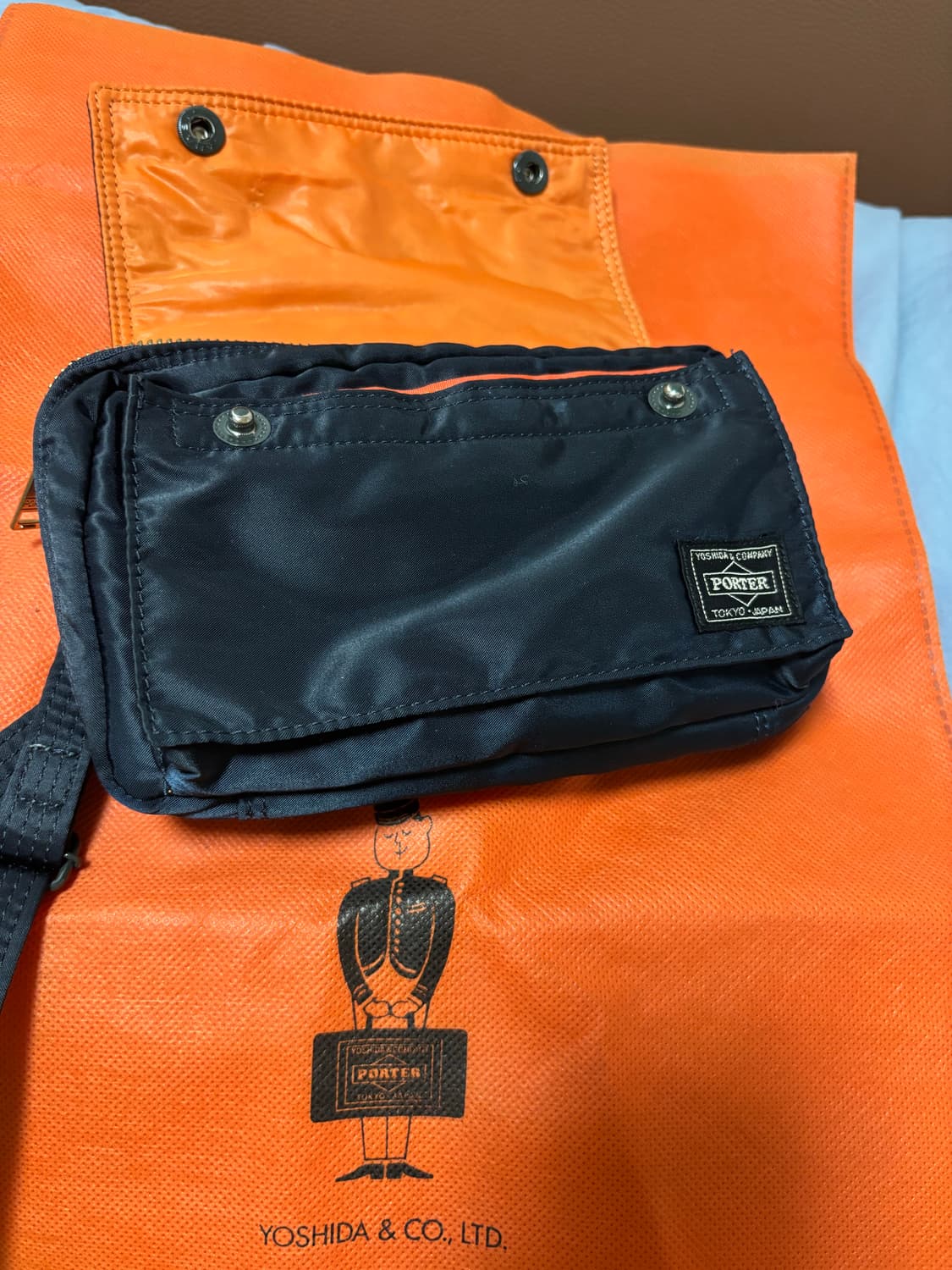 Porter 요시다 포터 탱커 스냅 숄더백 네이비 상품이미지5