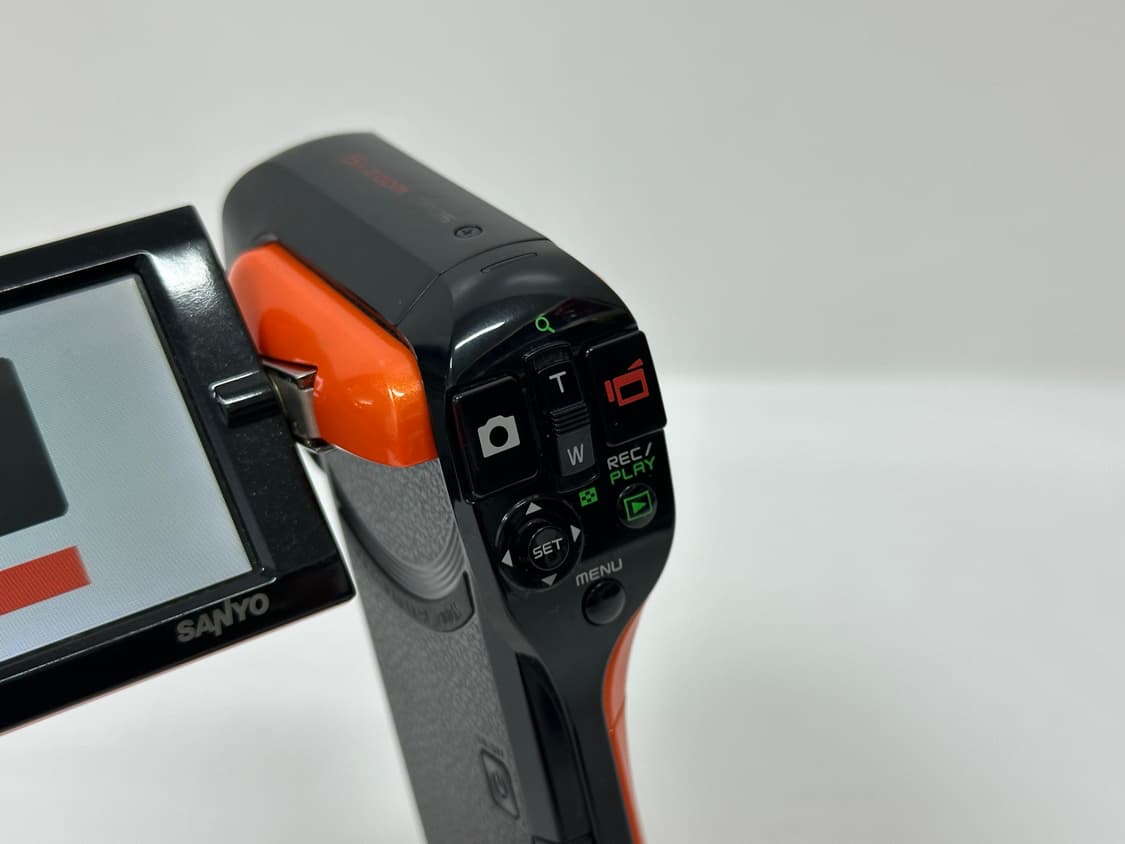 산요 작티 빈티지 캠코더 10MEGA PIXEL오렌지 상품이미지3