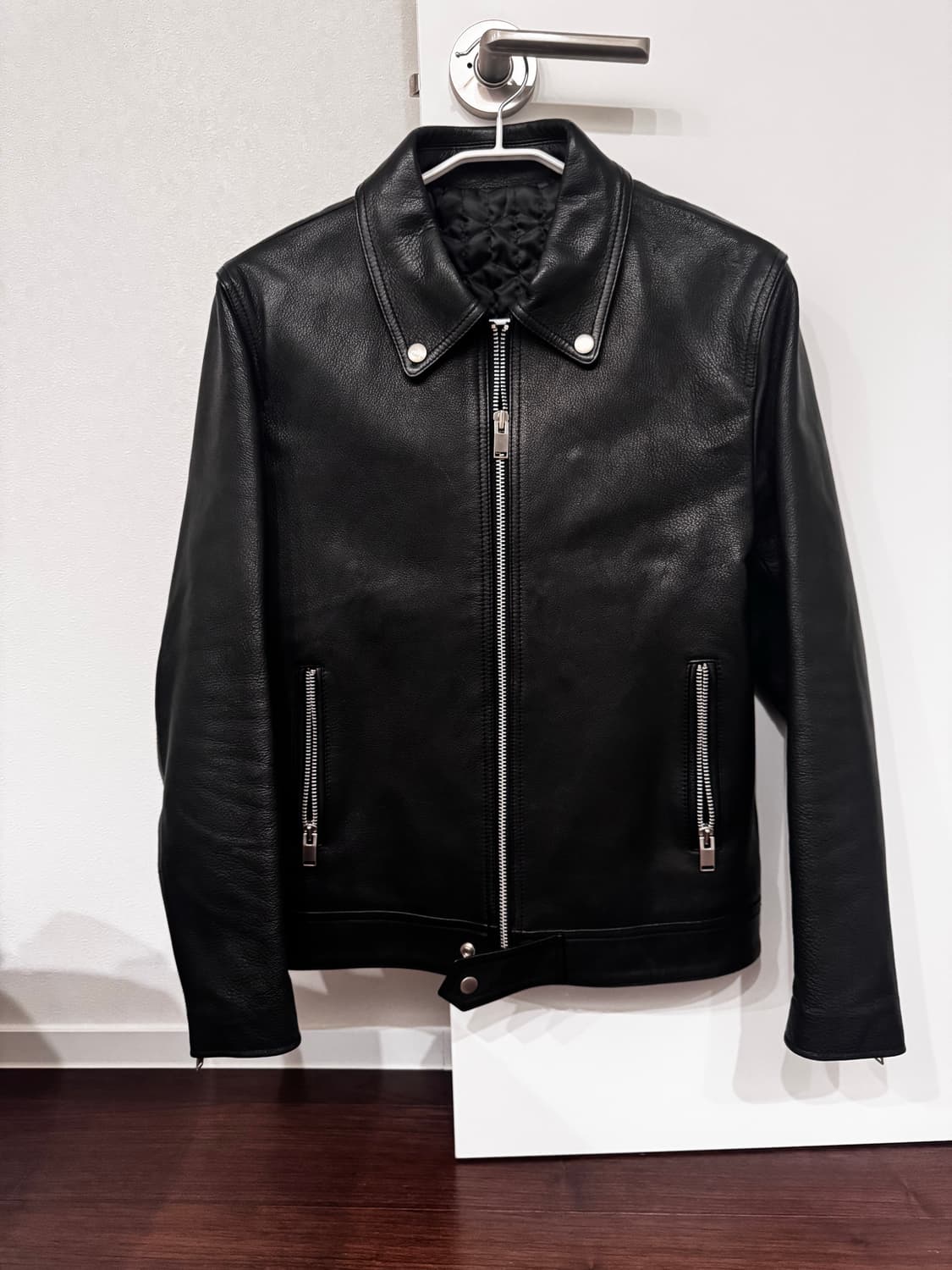 염소가죽 라이더 가죽 자켓 상품이미지7