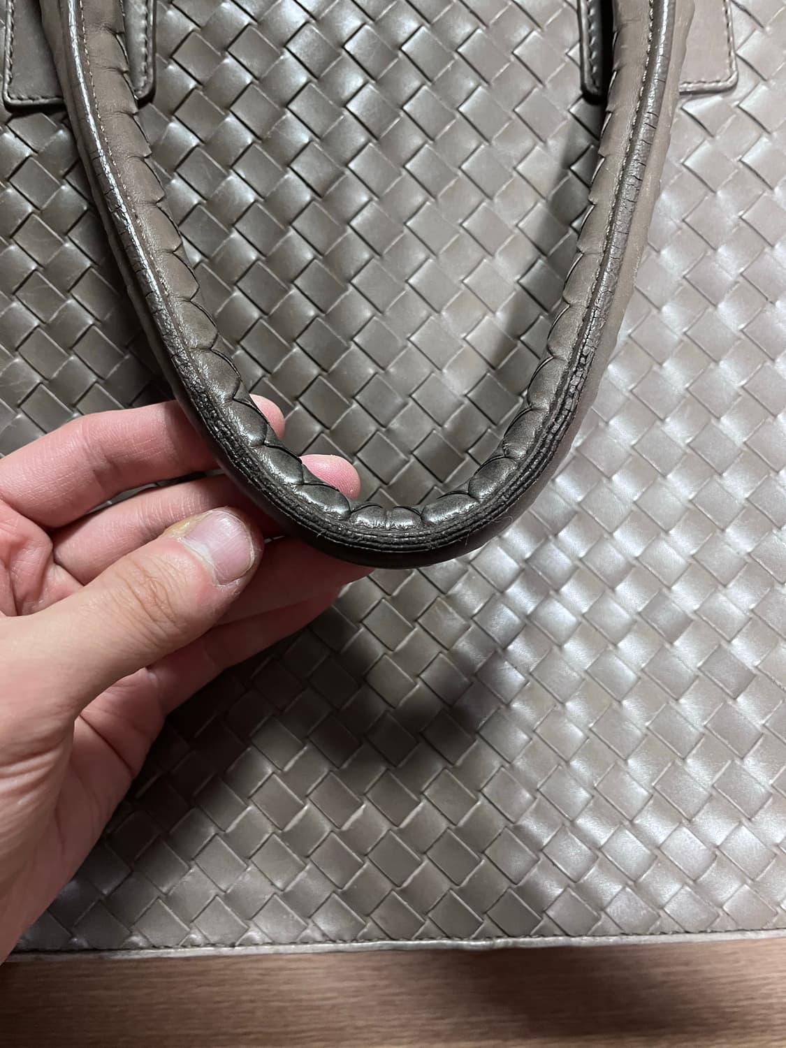 보테가베네타 인트레치아토 토트백 서류가방 토프 그레이 상품이미지3