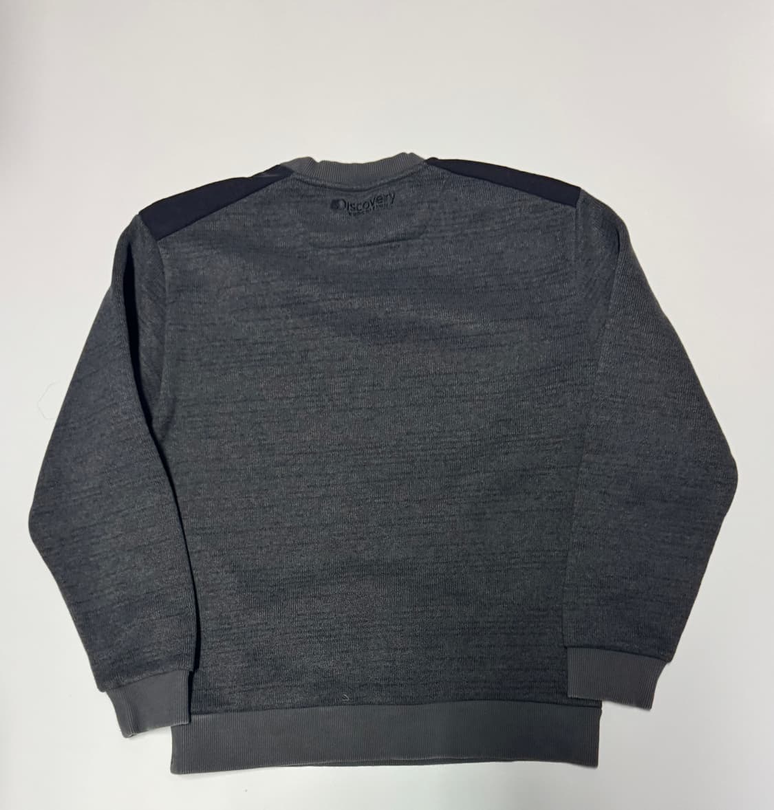 디스커버리 니트 기모 맨투맨 L 그레이 상품이미지2