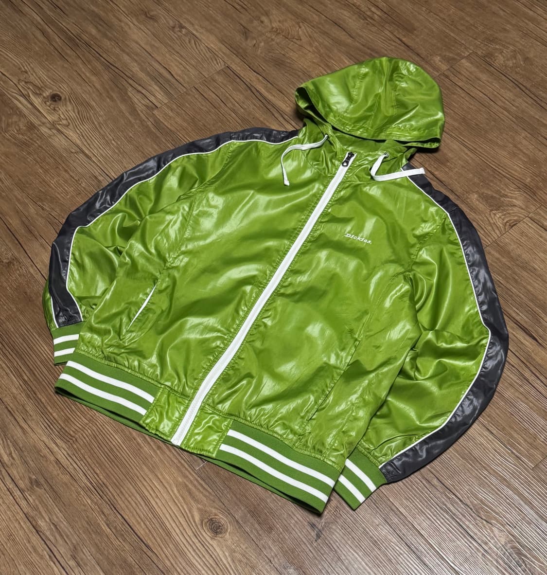 [L] 디키즈 그린 후드 바람막이 자켓 상품이미지1