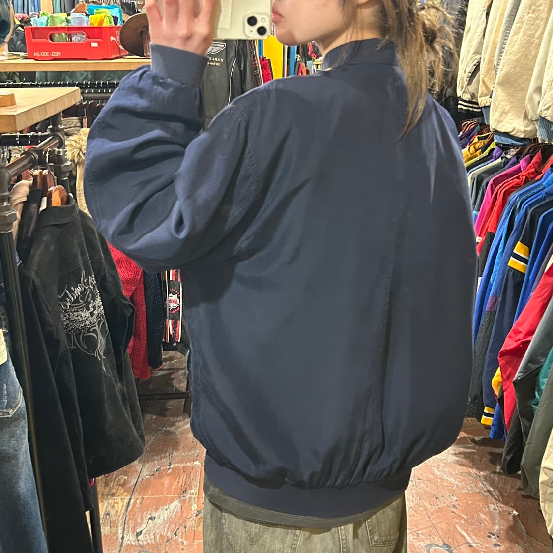 [HI] VTG 봄버 자켓 네이비 상품이미지5