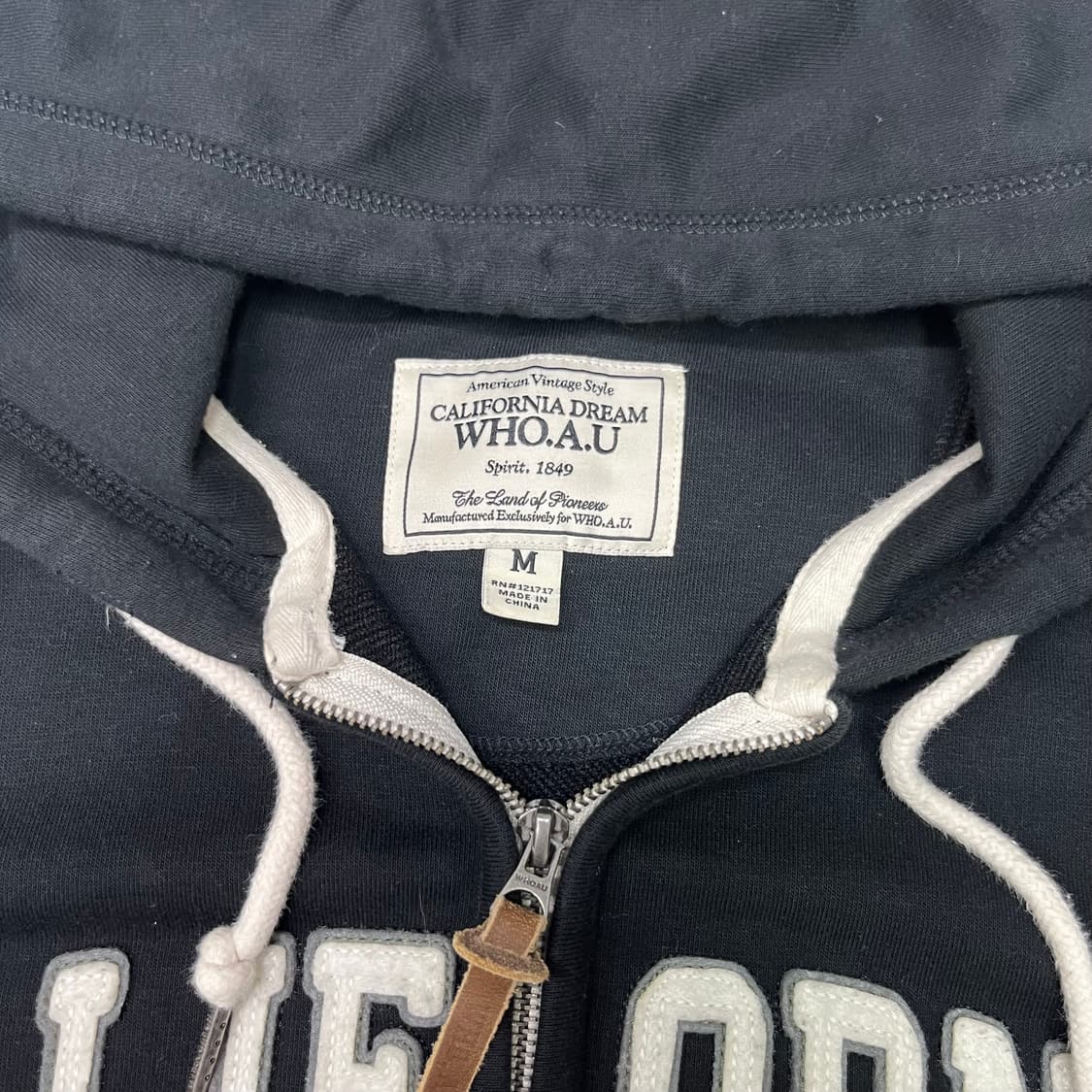Who.A.U black 2way hood zip-up  상품이미지6