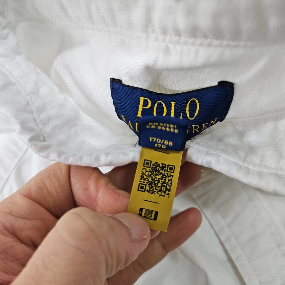 폴로 랄프 로렌 신형 QR 반팔 화이트 셔츠 XL18-20 상품이미지4