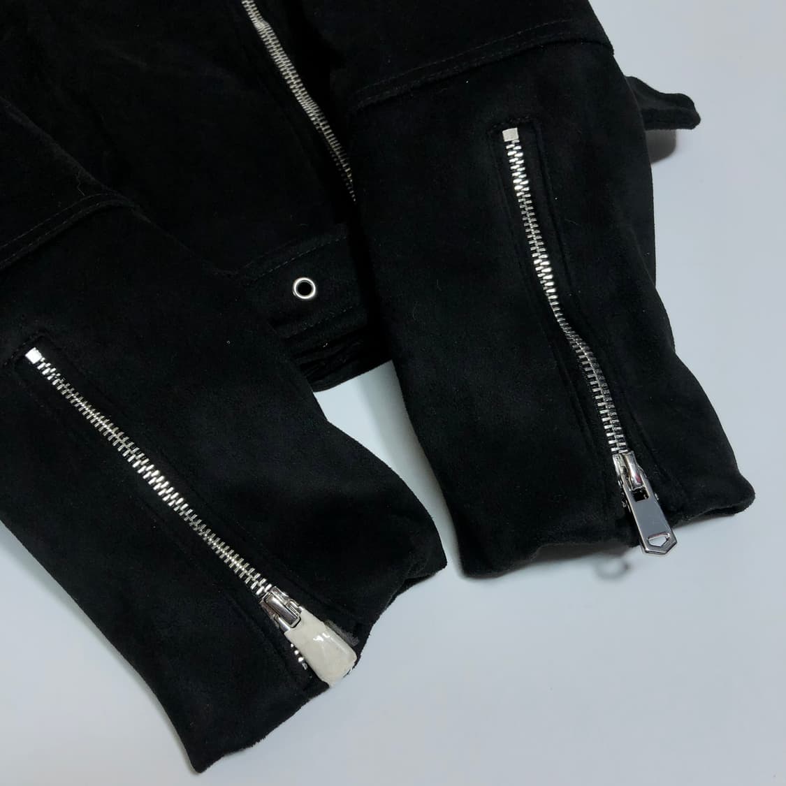 새상품 자라 크롭 스웨이드 라이더자켓 s 상품이미지6