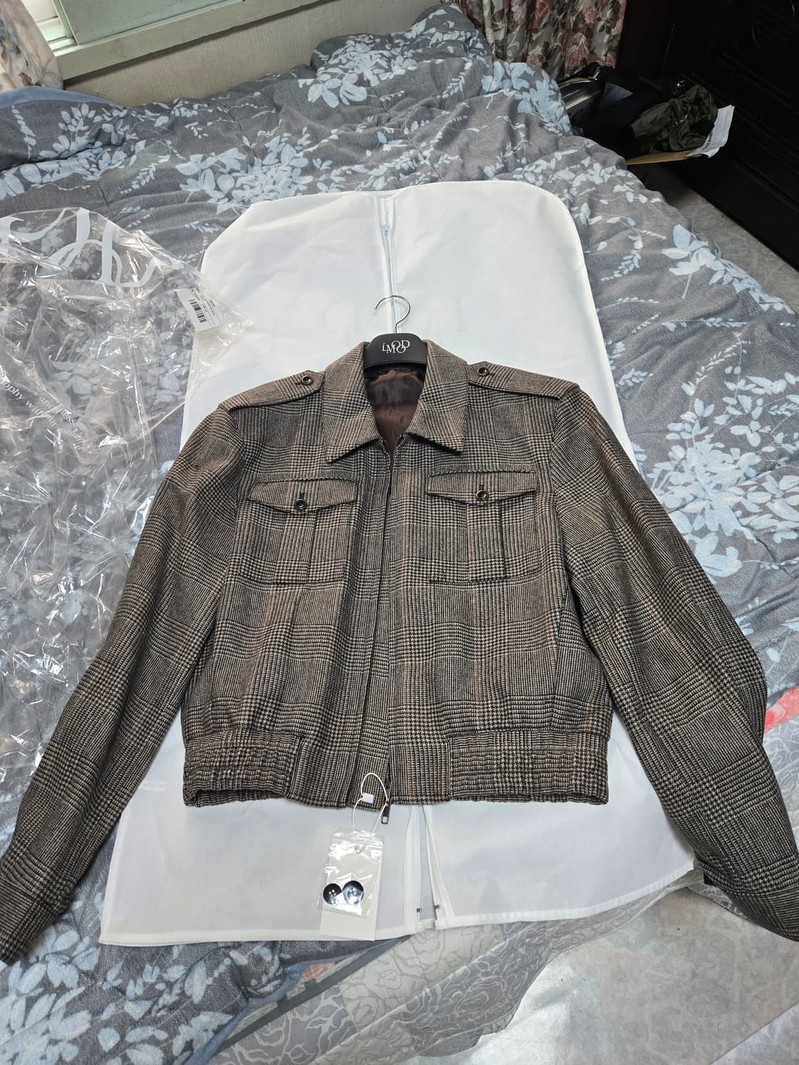 엘무드 로마노 글렌체크 자켓 44사이즈 새상품 상품이미지3