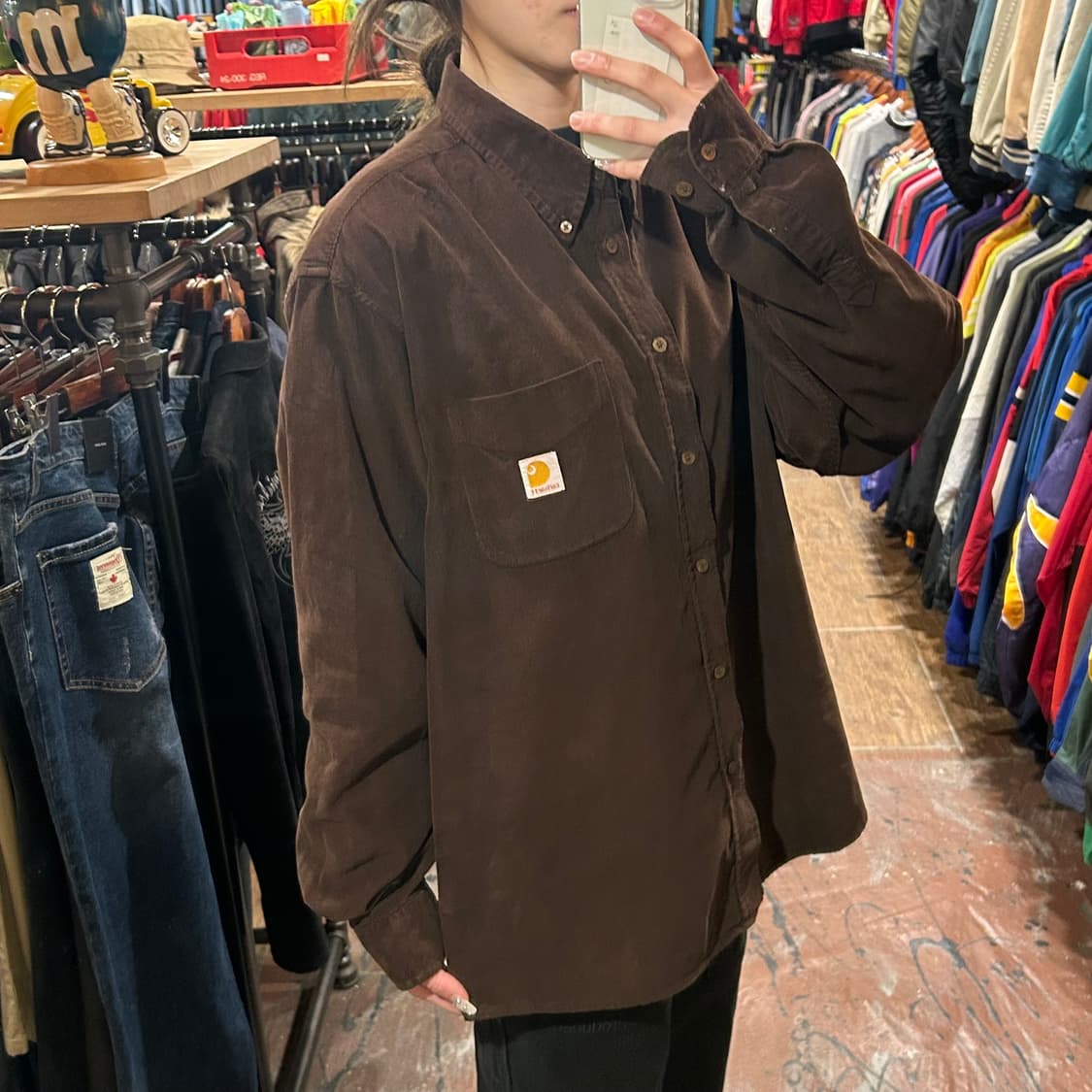 [HI] 칼하트 코듀로이 긴팔셔츠 딥브라운 상품이미지3