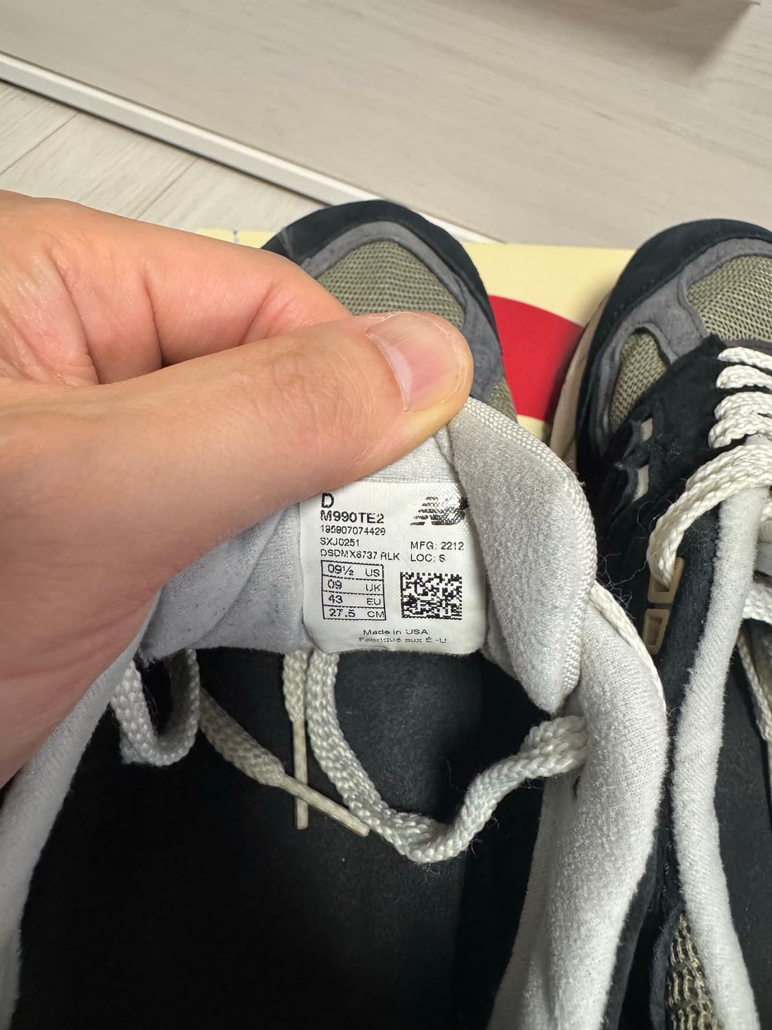 뉴발란스 990v2 메이드 인 USA 블랙 트루 카모 상품이미지8