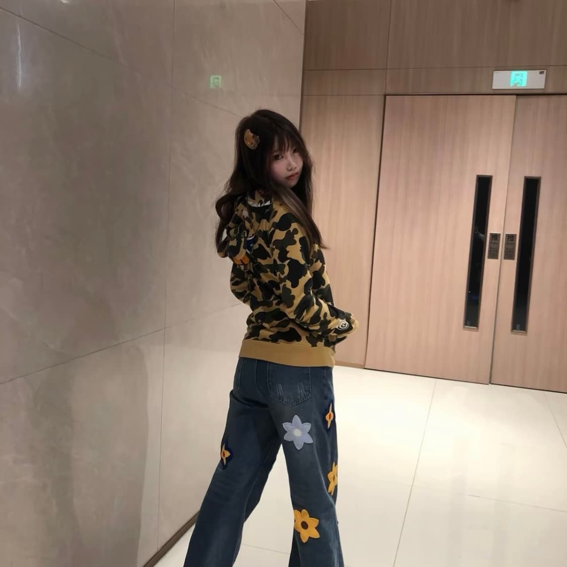 새상품급/S/베이프 퍼스트 카모 샤크 풀 집 후드 상품이미지7
