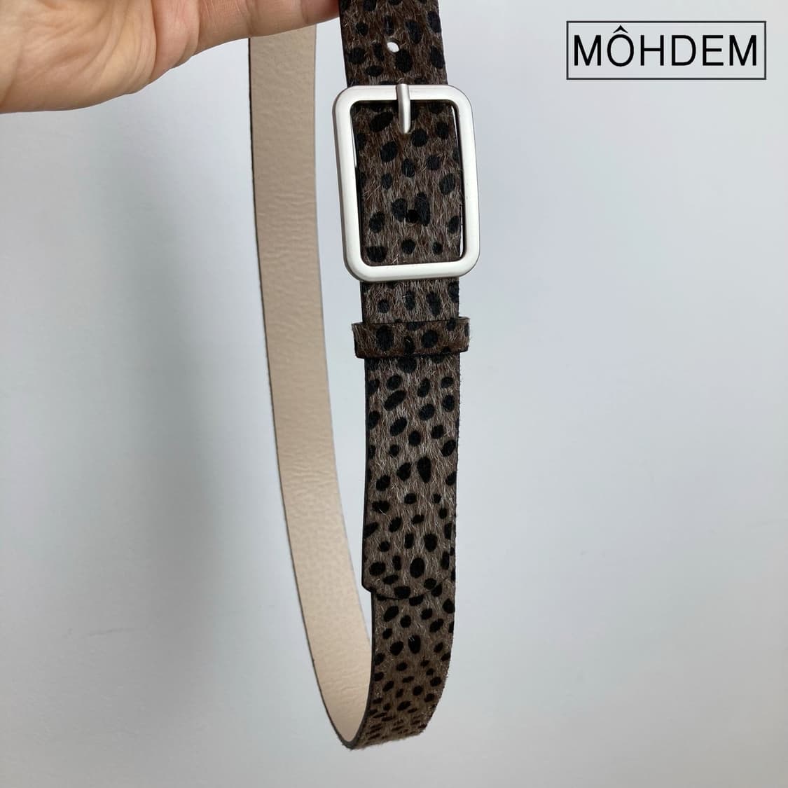 [Unisex] 블랙팬서 송치털 벨트 호피 레오파드 상품이미지1