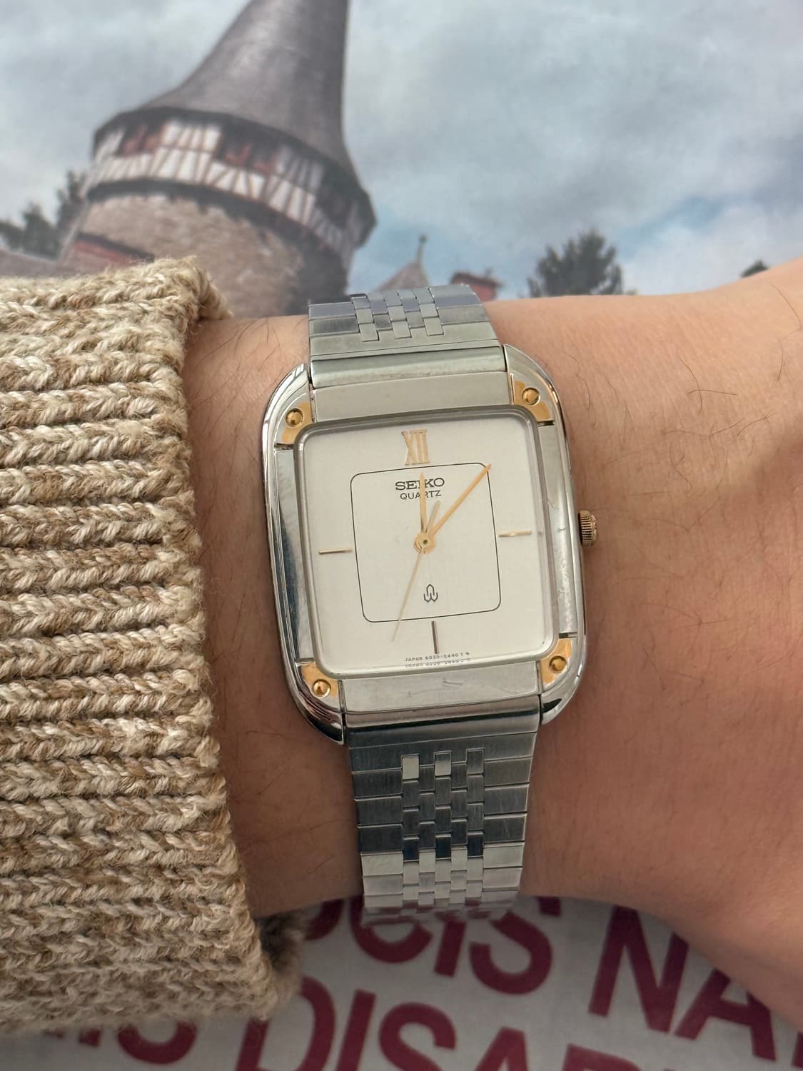 Seiko 세이코 쿼츠 스퀘어 상품이미지6