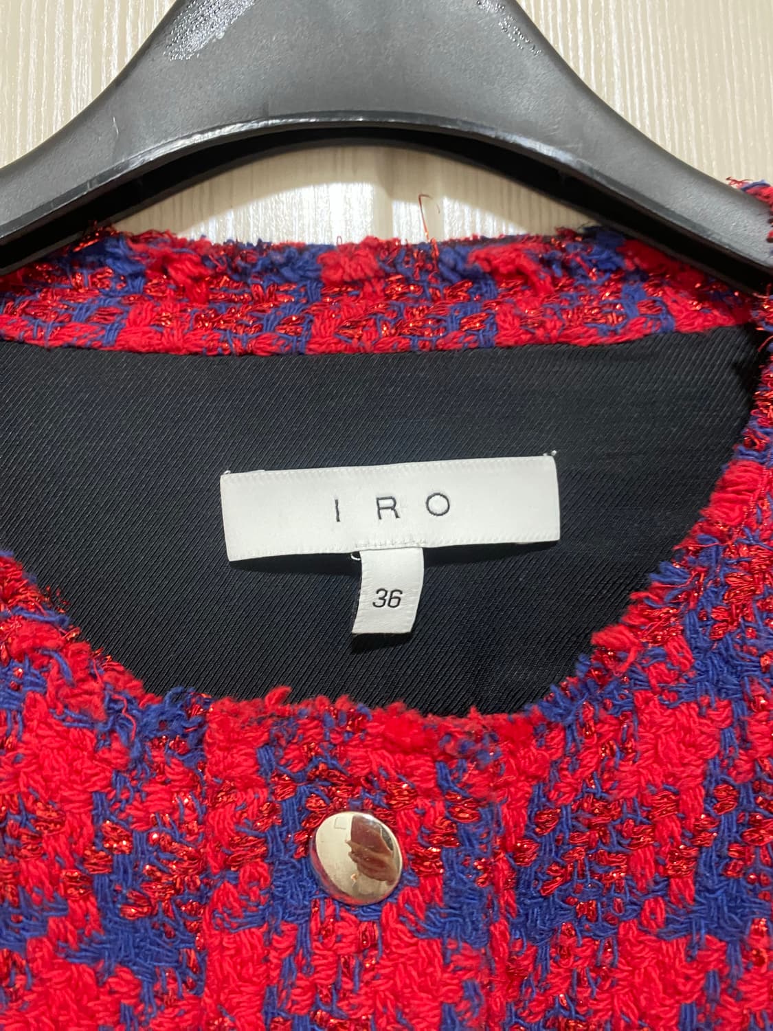 이로(Iro) 레드 트위드 자켓 상품이미지4