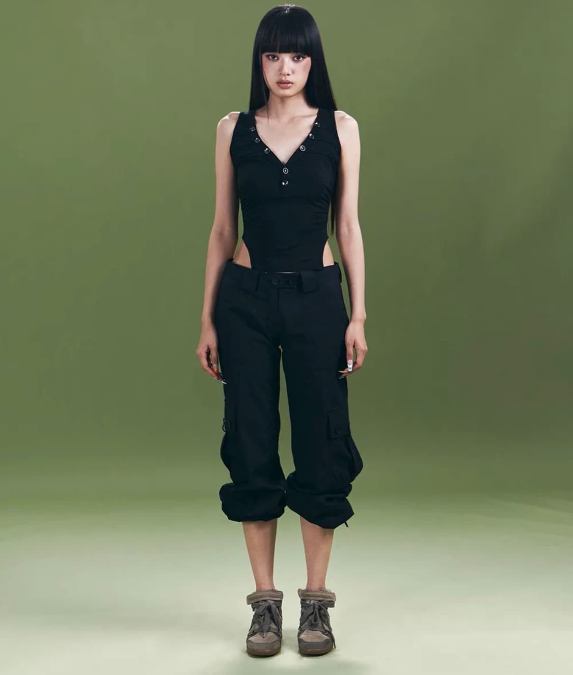 Ethan Pocket Cargo Pants (Black) 상품이미지2