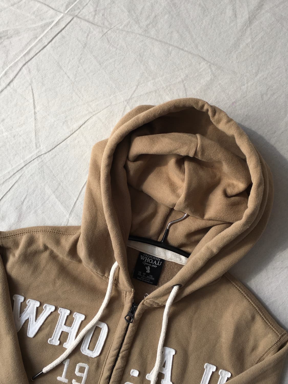 후아유 빅로고 후드집업 상품이미지4