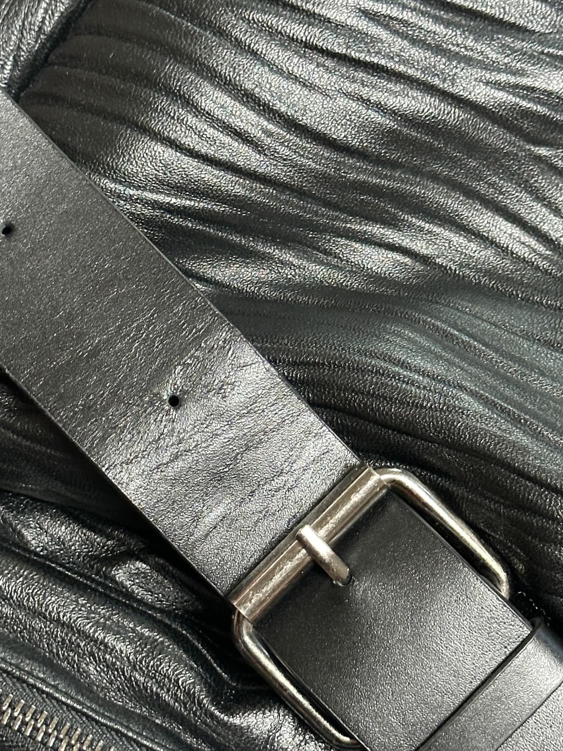 오엑스스튜디오 램스킨 크링클 레더백 가죽가방 숄더백 크로스백 상품이미지6