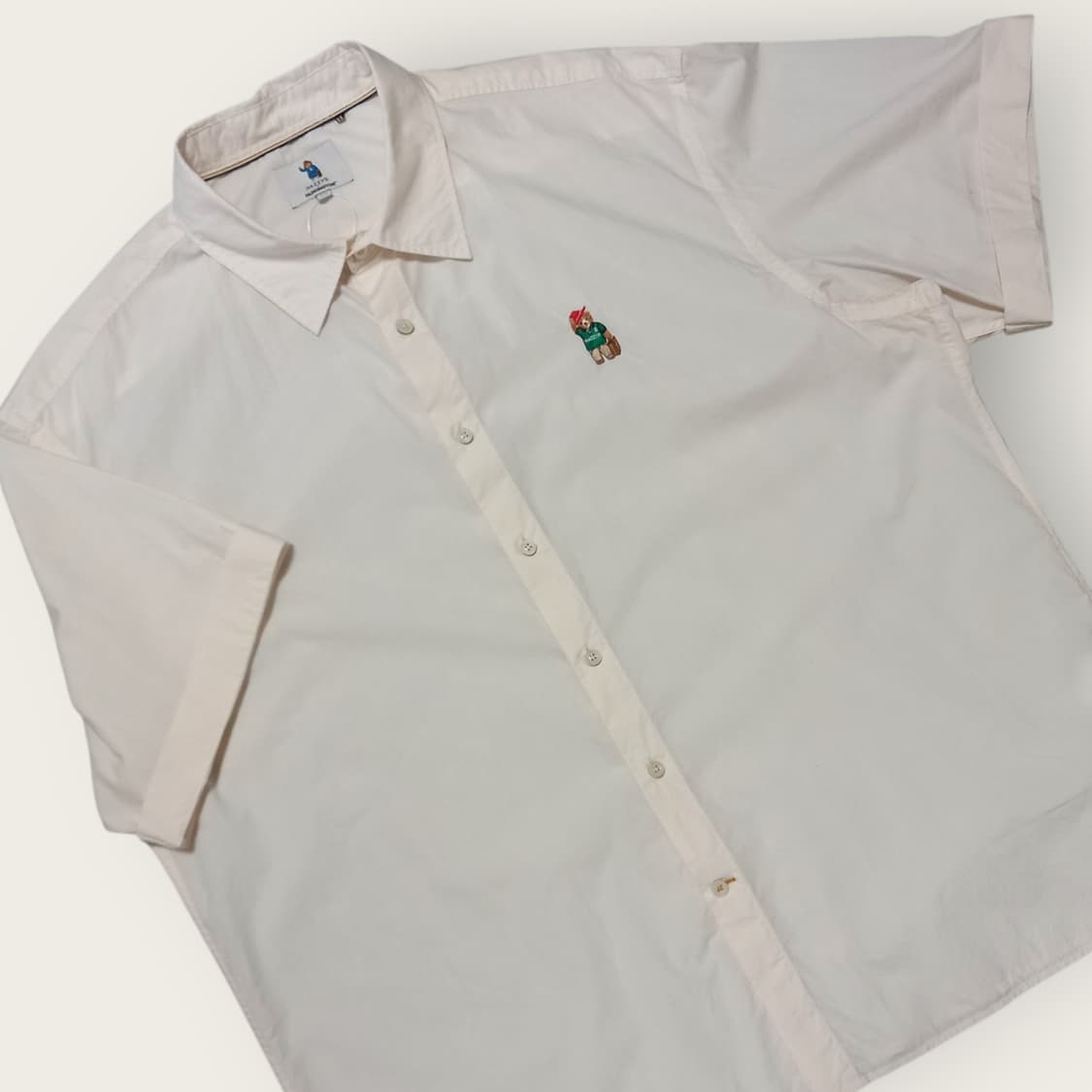 HAZZYS 화이트 반팔셔츠 상품이미지1