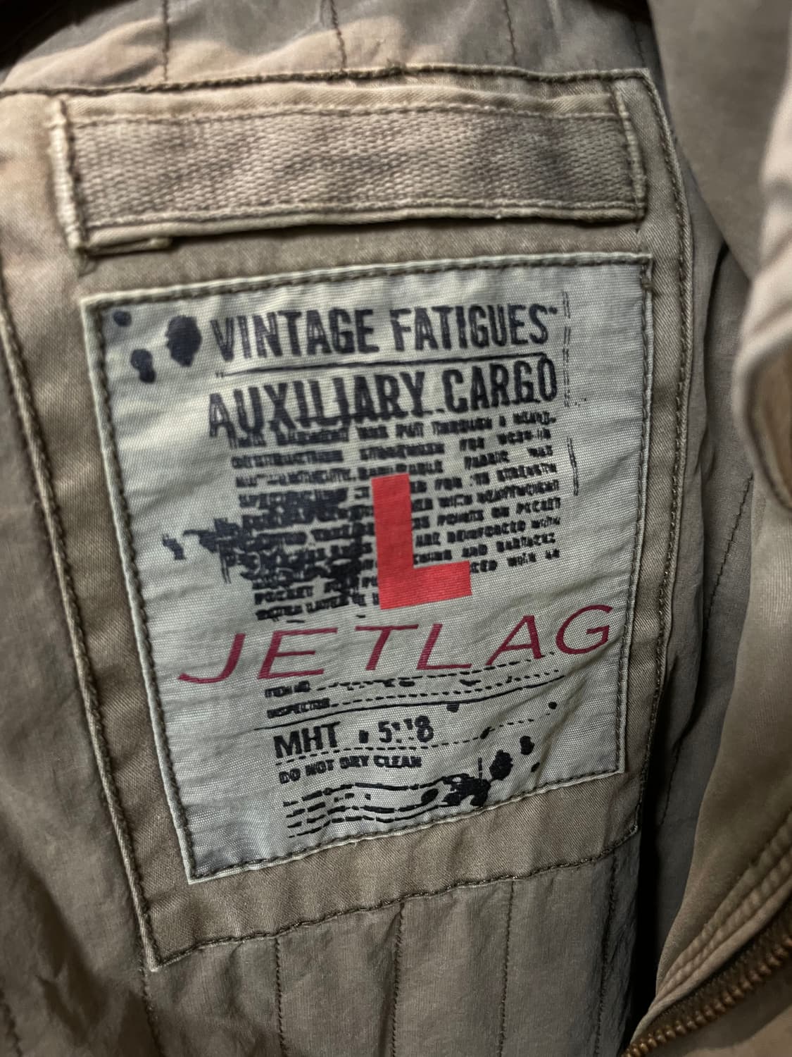 (L) jet lag 빈티지 퍼티그 카고 자켓 상품이미지7