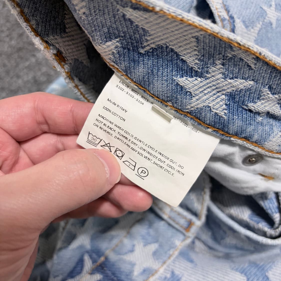 ERL 스타 자카드 데님 버뮤다 쇼츠 상품이미지6