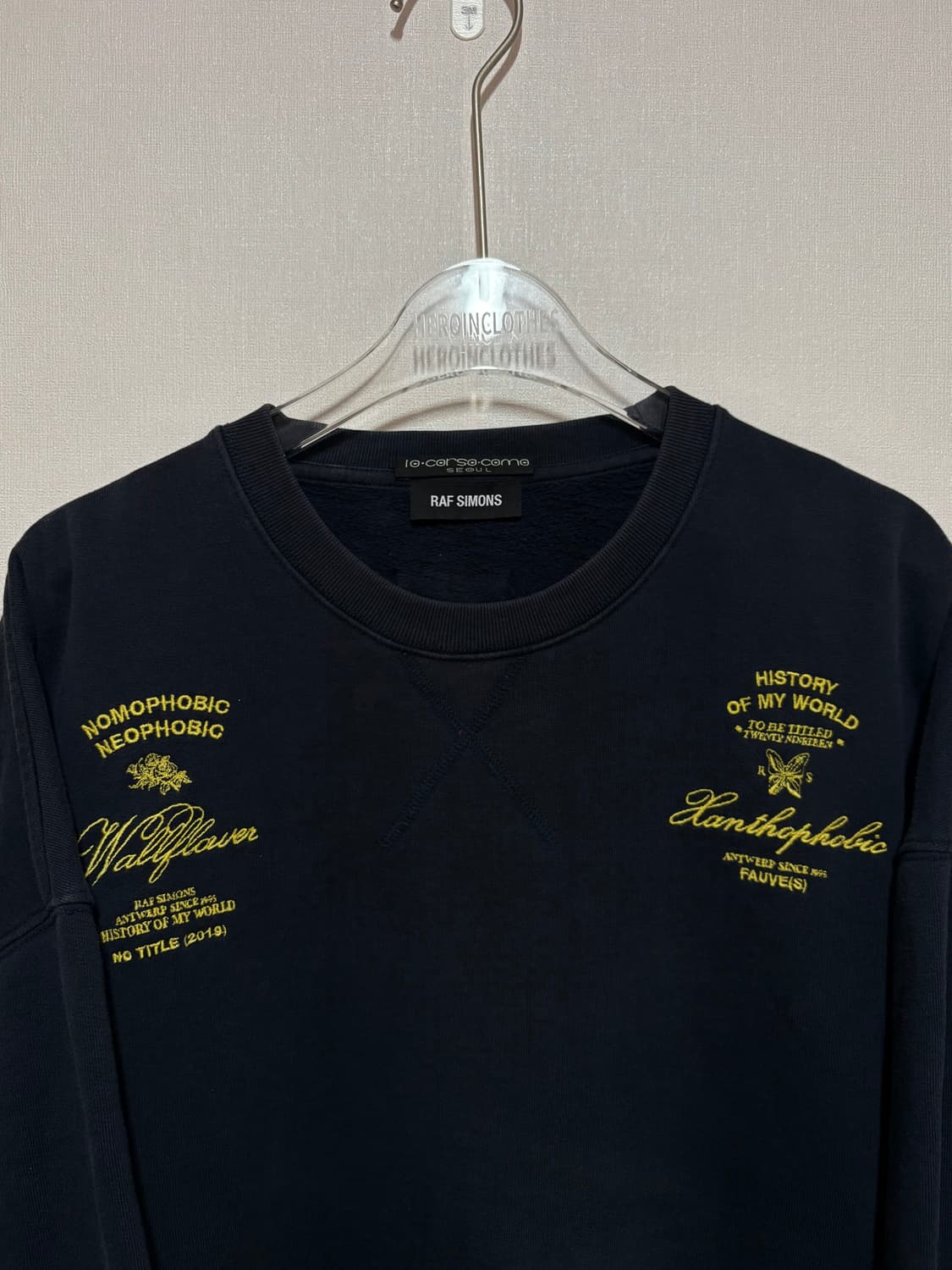 [F] RAF SIMONS EMBROIDERED CREWNECK 상품이미지3