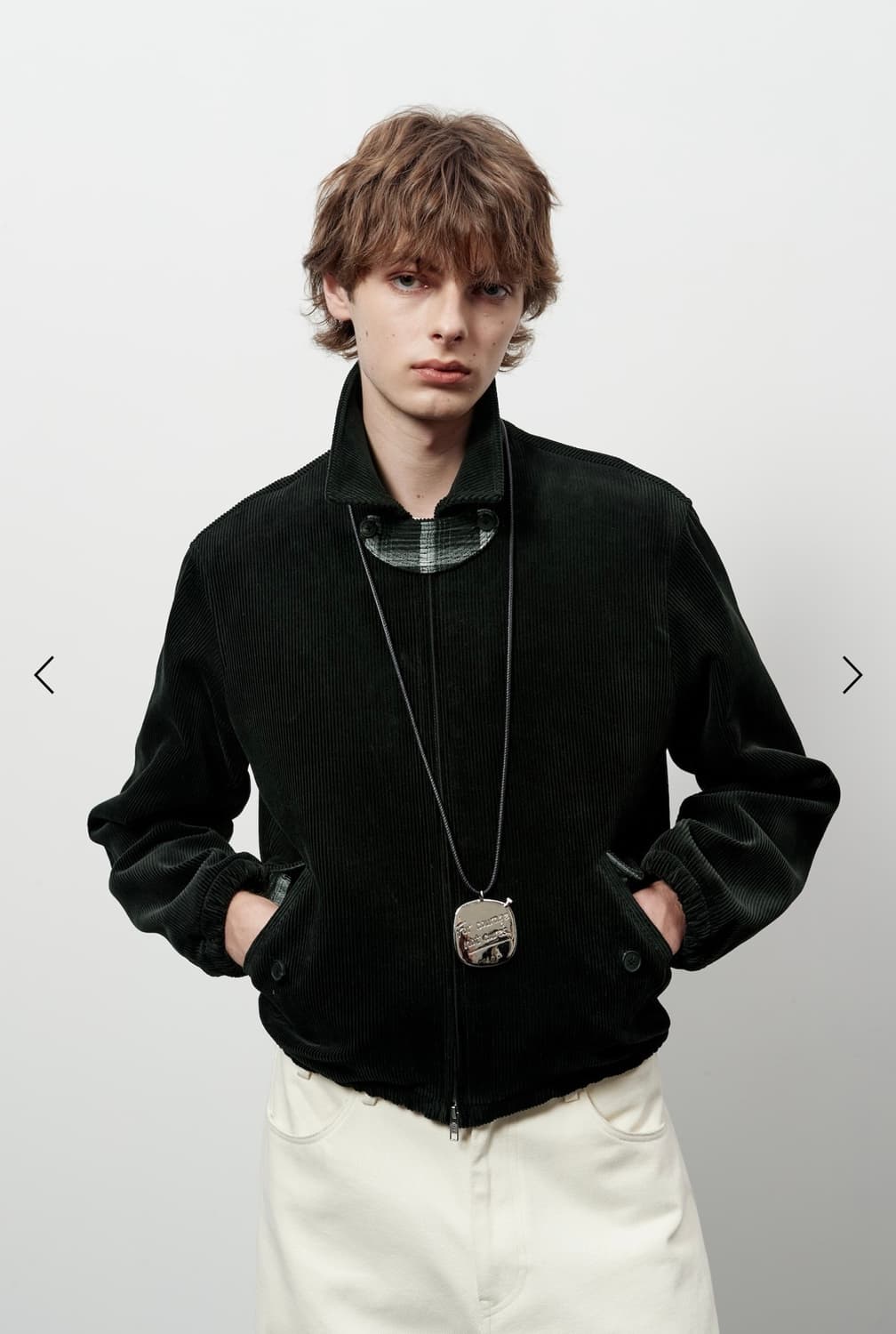 STU 스트랩 코듀로이 자켓 블랙 L 새상품 상품이미지1