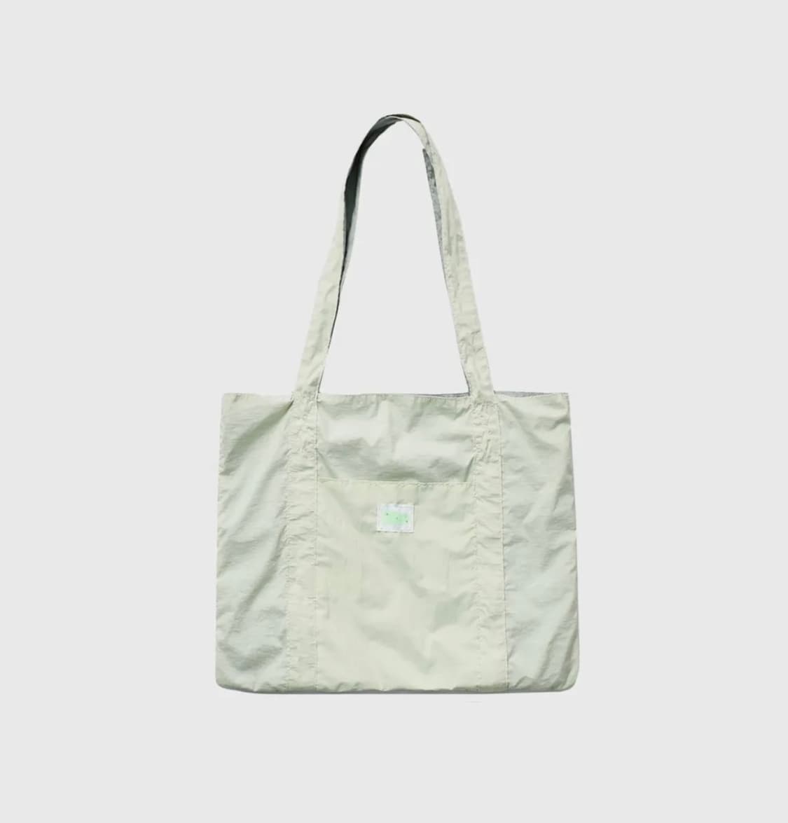 999휴머니티 x 락피쉬 샤이니 토트백 민트 옐로우 상품이미지1