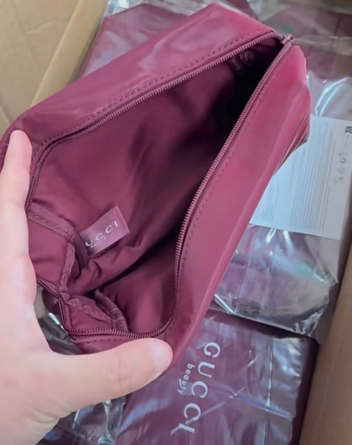 구찌뷰티 화장품 파우치 나일론 방수 상품이미지4