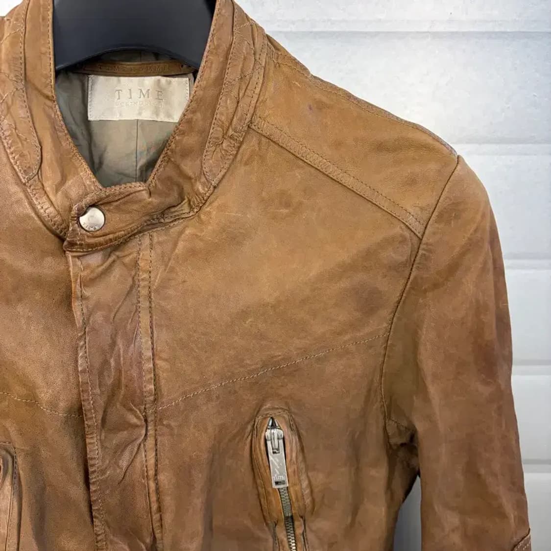 TIME HOMME vintage leather jacket 105 상품이미지4