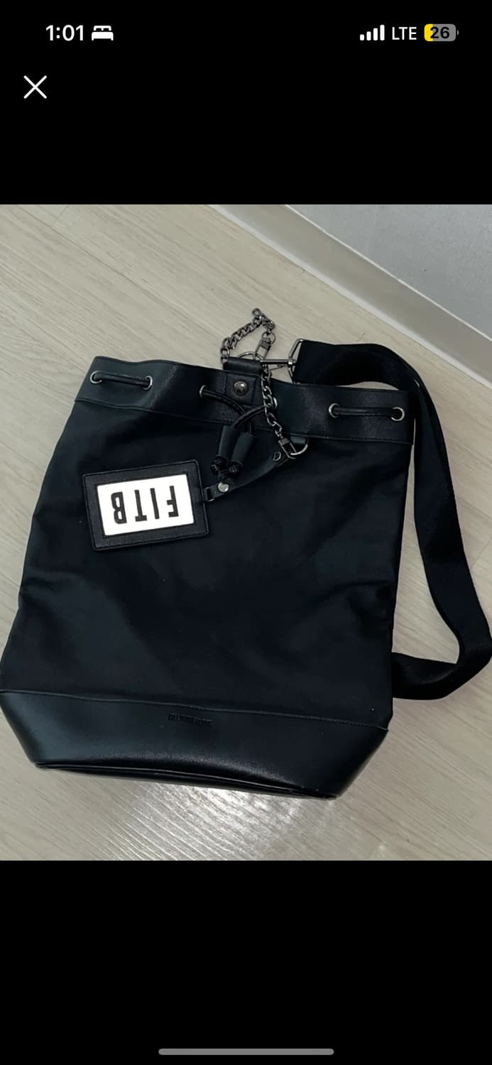 필인더블랭크 요코 버킷백 L 블랙 상품이미지1