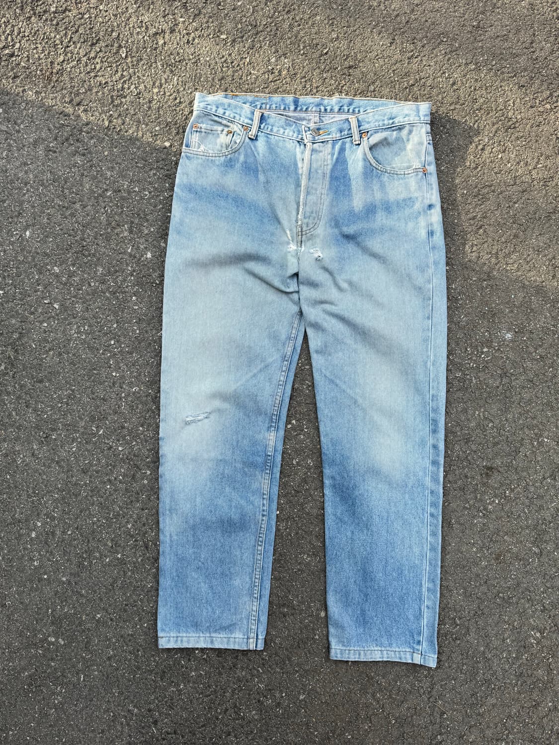 90s 리바이스 501 데미지 워싱 데님팬츠 상품이미지2