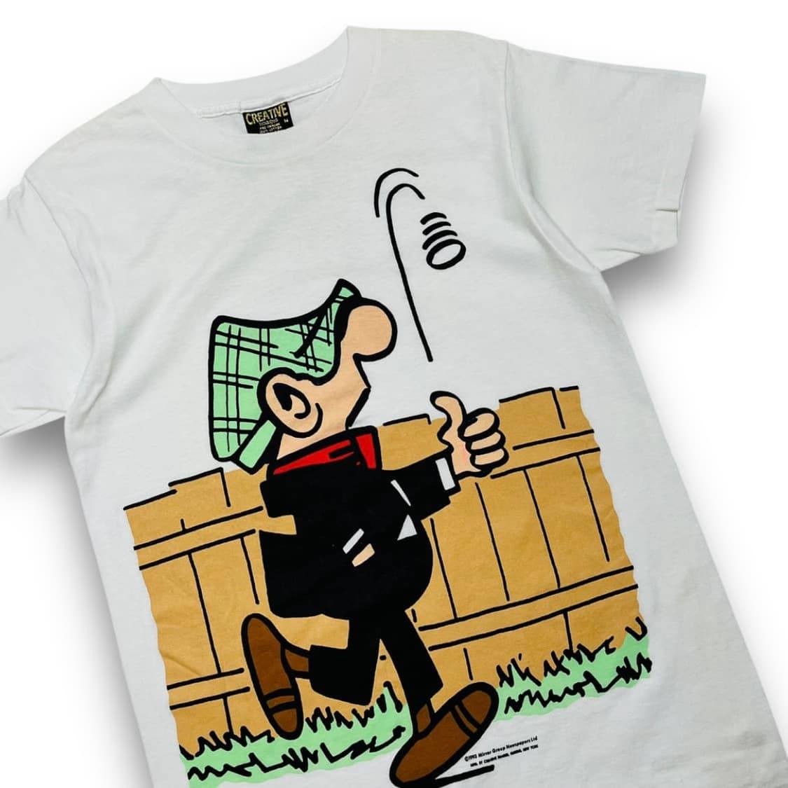 CREATIVE 90년도 “앤디 캡” 영국 신문 만화가 티셔츠 상품이미지2