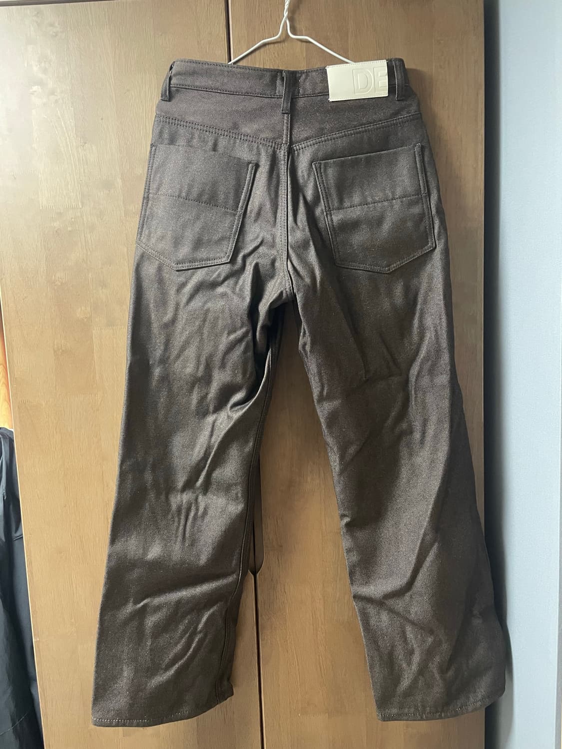 데케트(DECET) 브라운 진(기모) 28사이즈  mid rise wid 상품이미지3