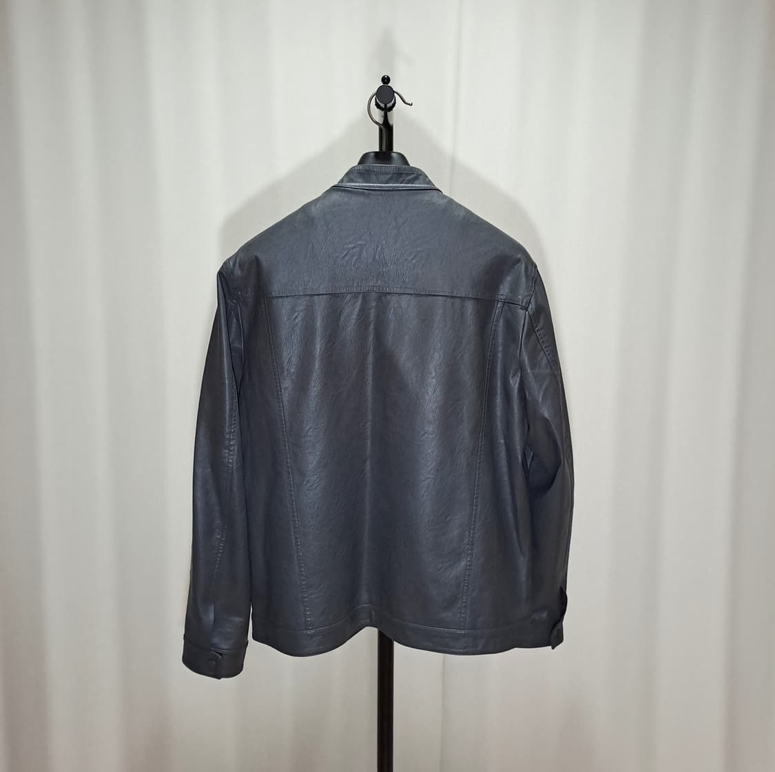 (택포) 빠니깔레 비건레더 싱글 자켓 L B507 상품이미지4