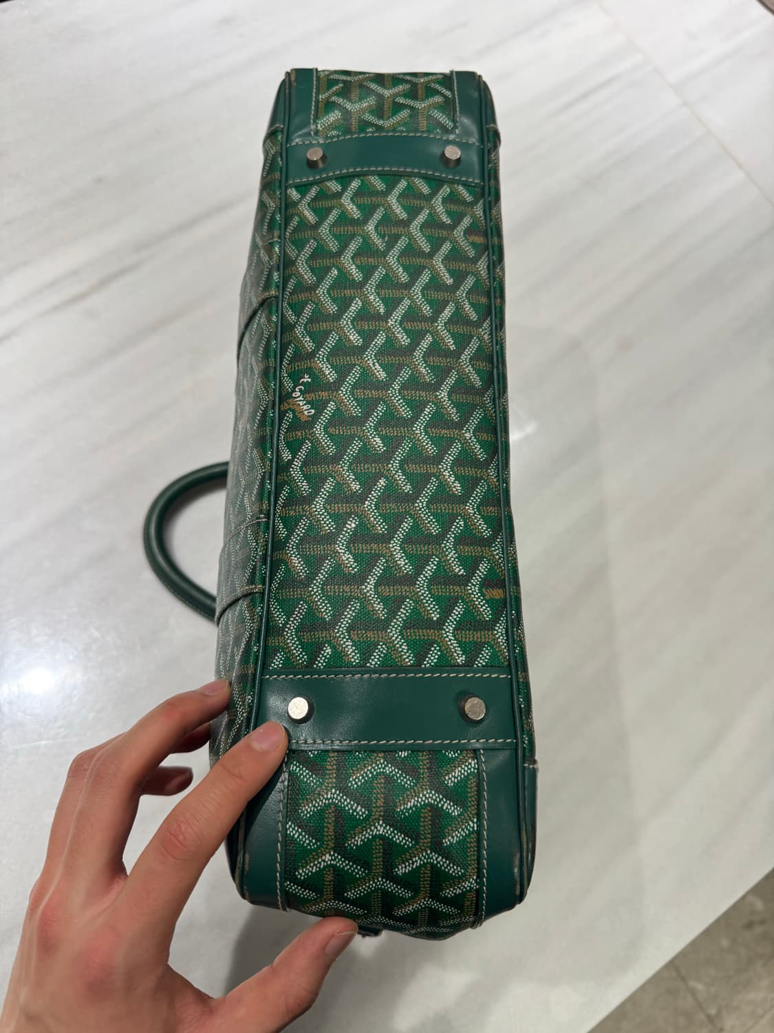 고야드 암바사드 MM 도큐먼트 케이스 그린 상품이미지9