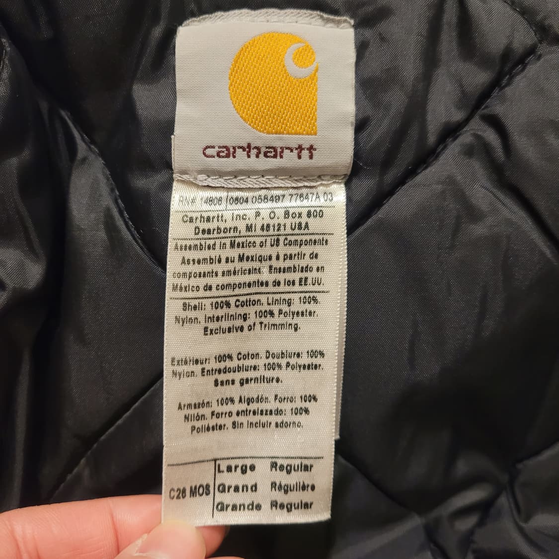 칼하트 C26 MOS 워크자켓 L 상품이미지7