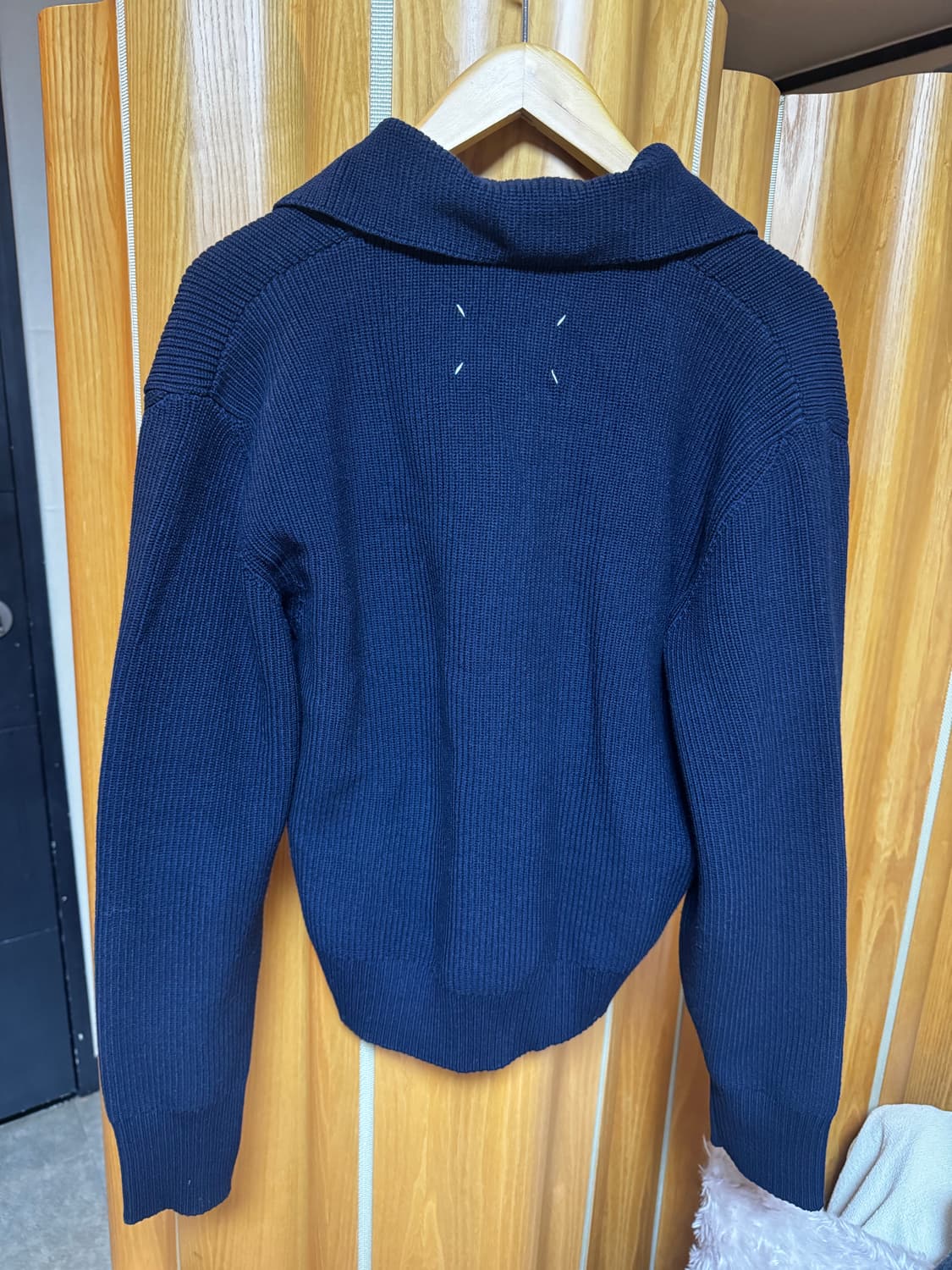 메종 마르지엘라 폴로 니트 네이비 S 상품이미지2