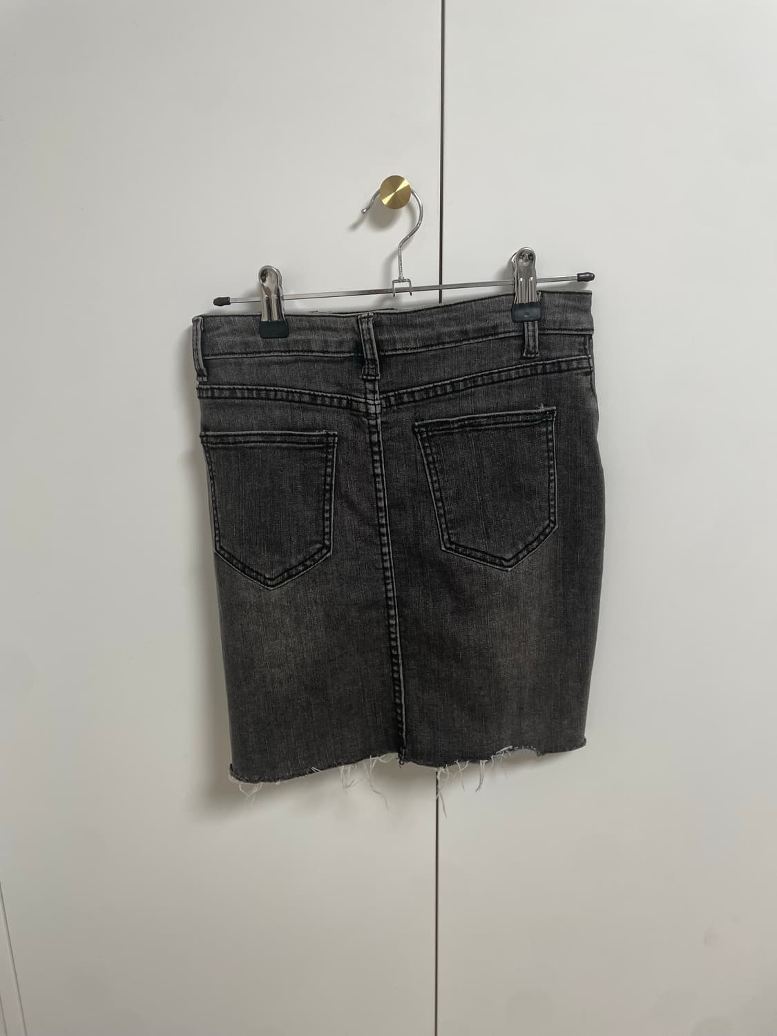 검정 청치마 미니스커트 상품이미지2