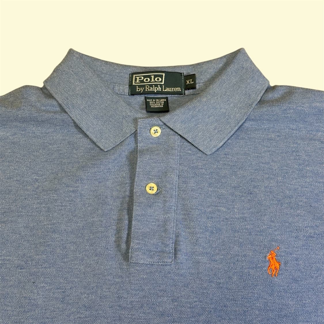 폴로 랄프 로렌 정품 반팔 카라티 스카이블루 XL 상품이미지4