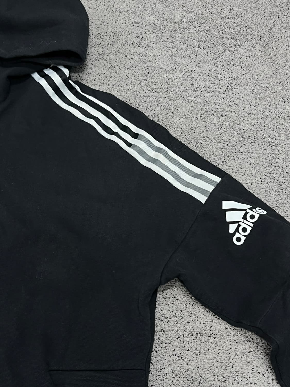 (XXL) 아디다스 트레이닝 후드집업 블랙 상품이미지2