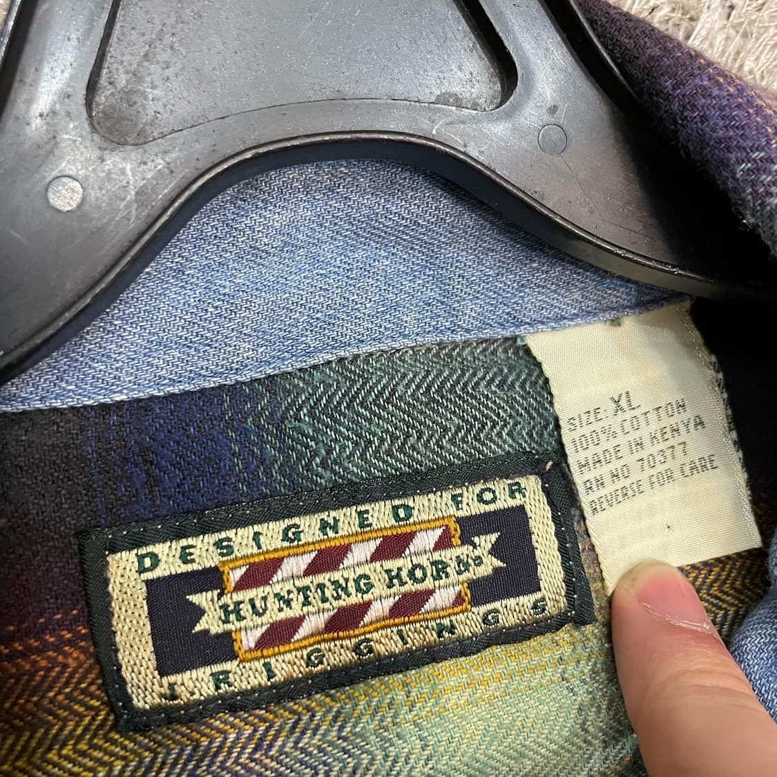 헌팅혼 헤링본 체크셔츠 상품이미지8